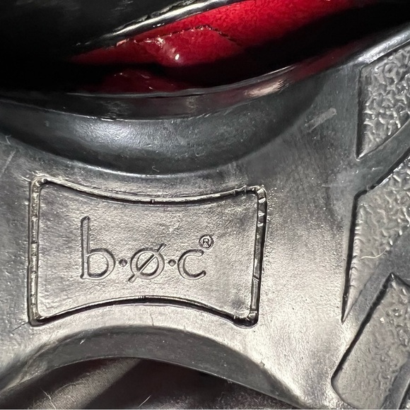 Boc Lesa Clogs Born Concept Red Patent Leather Clogs Size 9.5 - Picture 4 of 8